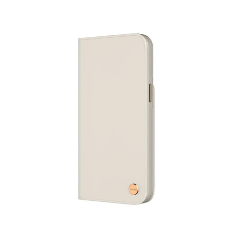 Moshi Overture MagSafe - Bőr 3 az 1-ben flip tok iPhone 14 Pro Max készülékhez (szürke szürke)