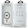 Karl Lagerfeld Taste Karl Kopf gedruckt Logo MagSafe - Samsung Galaxy S25 Fall (schwarz)