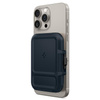Spigen Lock Fit MagSafe - mágneses pénztárca (Metal Slate)