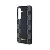 Kožené pouzdro DKNY Checkered Mono Pattern MagSafe - Samsung Galaxy S24+ (černé)