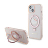 Hello Kitty Ring Stand Glitter Electrop Logo MagSafe - iPhone 15 / 14 / 13 Hülle (rosa)