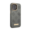 Guess Peony Logo Plate MagSafe - Case for iPhone 13 Pro (Grey)