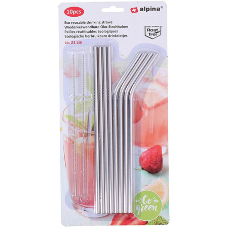 METAL DRINKING STRAWS, Drinking Tubes, Reusable, Eco-friendly