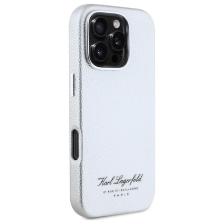 Karl Lagerfeld Hotel RSG - iPhone 16 Pro Max Tasche (grau)