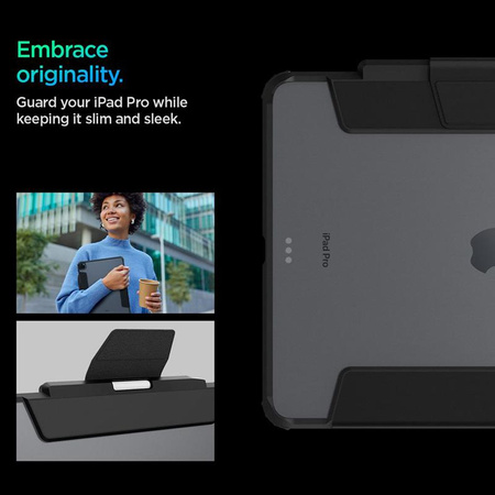 Spigen Ultra Hybrid Pro - Étui pour iPad Pro 13" M4 (2024) (Noir)