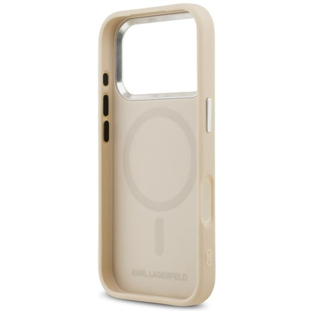 ETUI DO IPHONE 17 PRO MAX do MAGSAFE KARL LAGERFELD ORYGINALNE BEŻOWE MODNE
