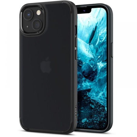 Spigen Ultra Hybrid - Hülle für iPhone 13 (mattes Frostschwarz)