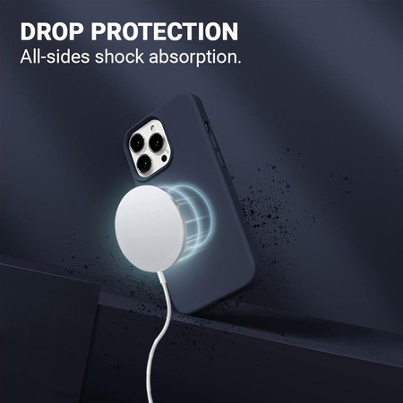 Magnetický kryt Crong Color Cover - iPhone 13 Pro Max MagSafe (tmavě modrá)