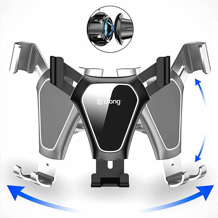 Crong Gravity Auto-Clip Car Holder - Gravity car holder 4.7 - 6.5 (black)