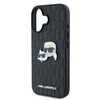Karl Lagerfeld Monogram Karl & Choupette Head Pin - Pouzdro iPhone 16 Plus (černé)