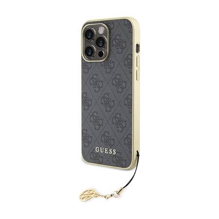 Guess 4G Charms Collection - iPhone 15 Pro Max Tasche (grau)