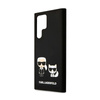 Karl Lagerfeld Slilicone Karl & Choupette - Samsung Galaxy S22 Ultra Tasche (schwarz)