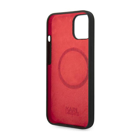 Karl Lagerfeld Silicone Plaque Magsafe - pouzdro na iPhone 14 (černé)