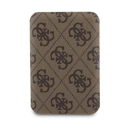 Guess Bundle Pack MagSafe 4G Metal Gold Logo - Case set + Power Bank 5000mAh MagSafe iPhone 15 Pro (brown)