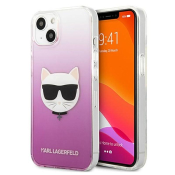 Karl Lagerfeld Choupette Head - iPhone 13 tok (rózsaszín)