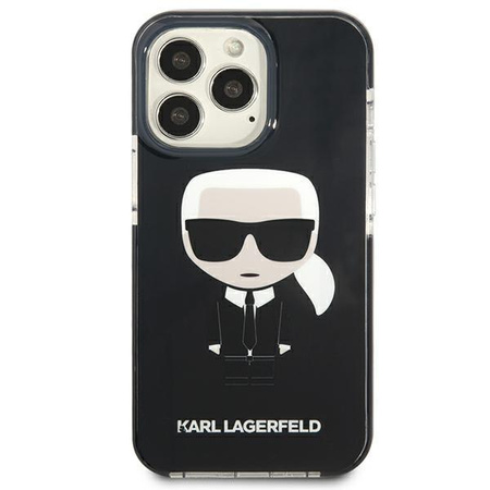 Karl Lagerfeld Fullbody Ikonik - iPhone 13 Pro Max Tasche (Schwarz)