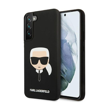Karl Lagerfeld Silikon Ikonik Karl`s Head - Samsung Galaxy S22+ Tasche (schwarz)