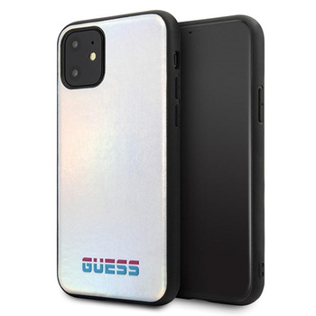 Guess Iridescent - iPhone 11 Pro Max Tasche (Silber)