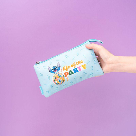 Disney Stitch - 3-compartment pencil case from the Waves collection