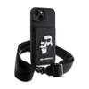 Karl Lagerfeld Crosssbody NFT Saffiano Karl & Choupette - iPhone 14 tok (fekete)