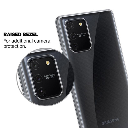 Crong Crystal Slim Cover - Etui Samsung Galaxy S10 Lite (przezroczysty)