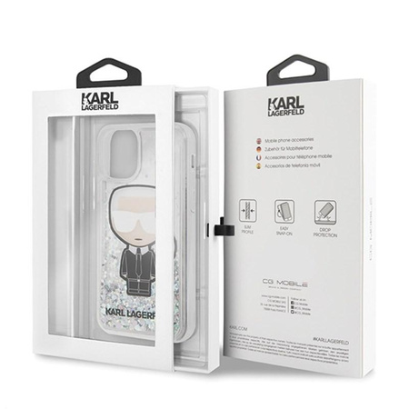 Karl Lagerfeld Glitter Iridescent Iconic - iPhone 11 Pro Max Tasche