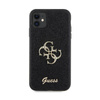 Guess Glitter Script Big 4G - iPhone 11 Case (black)
