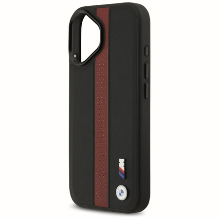 Etui do iPhone 17 MagSafe BMW M Oryginalny Skórzany Czerwony Case