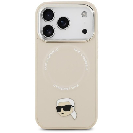 Karl Lagerfeld Karl Pin MagSafe - Hülle für iPhone 17 Pro (beige)