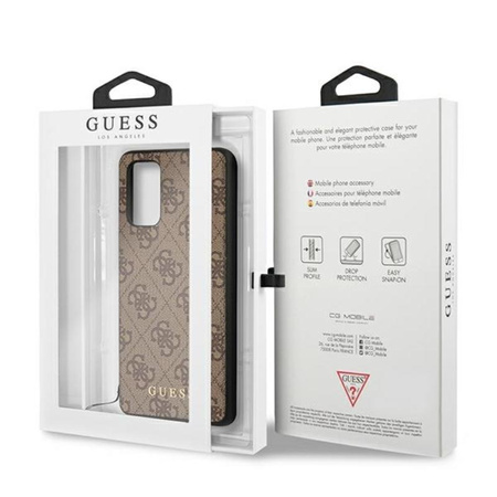 Kolekce Guess 4G Charms - pouzdro pro Samsung Galaxy A52 / A52S (hnědé)