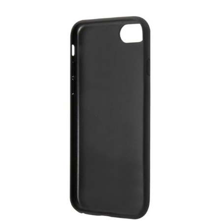 Karl Lagerfeld Saffiano Karl & Choupette Heads - Hülle für iPhone SE 2022 / SE 2020 / 8 / 7 (schwarz)