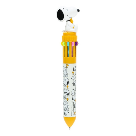 Snoopy - 10-color automatic ballpoint pen with a 3D figure from the Lazy Days collection