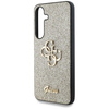 Guess Fixed Glitter Big 4G Metal Logo - Hülle für Samsung Galaxy S25+ (Gold)