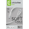 Cellularline Soft Cable - USB-C zu Lightning Kabel MFi zertifiziert 1.2 m (grau)