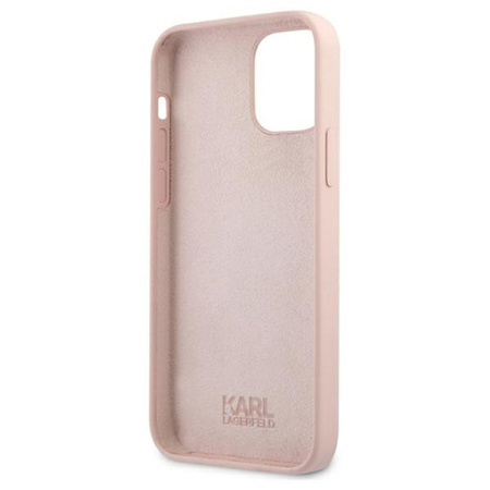 Karl Lagerfeld Silicone Stack Logo - Etui iPhone 12 / iPhone 12 Pro (różowy)
