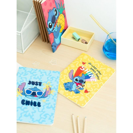 Disney Stitch - Set mit 3 A5-Notizbüchern aus der Tropical-Kollektion.