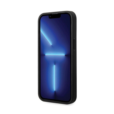 BMW Leather Diamond Pattern - iPhone 14 Pro Case (Black)