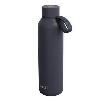 Quokka Solid With Strap - 630 ml Edelstahl-Thermoflasche mit Riemen (Schiefer)