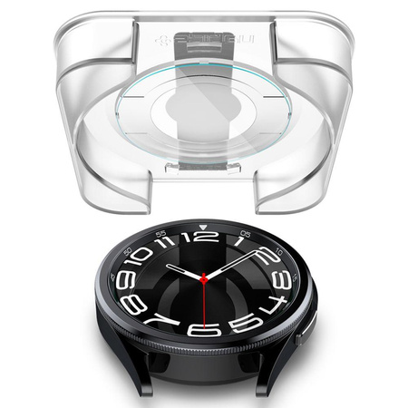Spigen GLAS.TR EZ FIT 2-Pack - Tvrzené sklo pro Samsung Galaxy Watch 6 Classic 43 mm (2 ks)