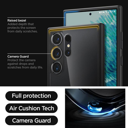 Spigen Ultra Hybrid - tok Samsung Galaxy S24 Ultra (matt fekete)