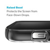 Speck Presidio Perfect-Clear mit Impact Geometry + MagSafe - iPhone 14 Pro Max Hülle mit MICROBAN Beschichtung (Klar / Schwarz)