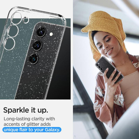 Spigen Liquid Crystal Glitter - Case for Samsung Galaxy S23+ (Transparent)