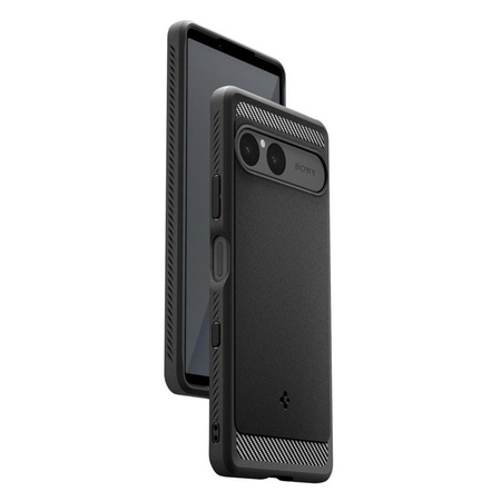 Spigen Rugged Armor - Hülle für Sony Xperia 10 VII (Matte Black)