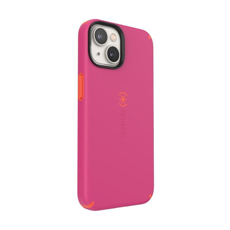 Speck CandyShell Pro - iPhone 14 / iPhone 13 Case with MICROBAN Coating (Digital Pink / Energy Red)