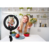 Grundig - Lampe annulaire LED avec trépied pour photos, selfie, maquillage
