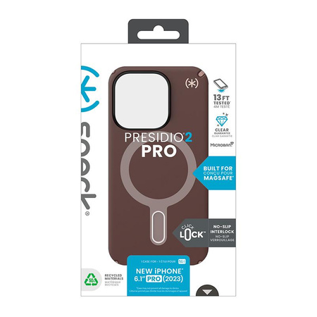 Speck Presidio2 Pro ClickLock & MagSafe - pouzdro pro iPhone 15 Pro (New Planet/Clay Tan)