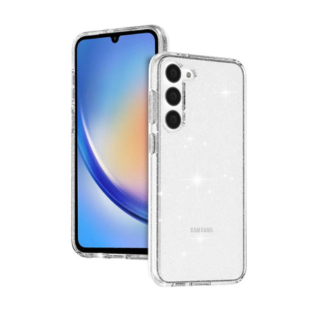 Crong Glitter tok - Samsung Galaxy A34 5G tok (átlátszó)