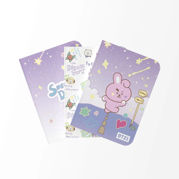 BT21 - Set mit 3 A6 COOKY Notizbüchern (Stück)