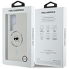 Karl Lagerfeld Taste Karl Kopf gedruckt Logo MagSafe - Samsung Galaxy S25 Ultra Case (weiß)