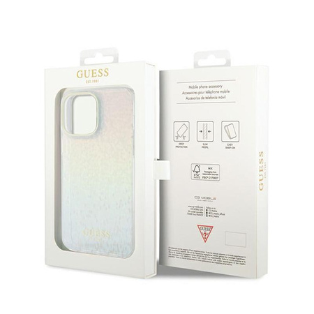 Guess IML Faceted Mirror Disco Iridescent - iPhone 13 Pro Max Case (Iridescent)